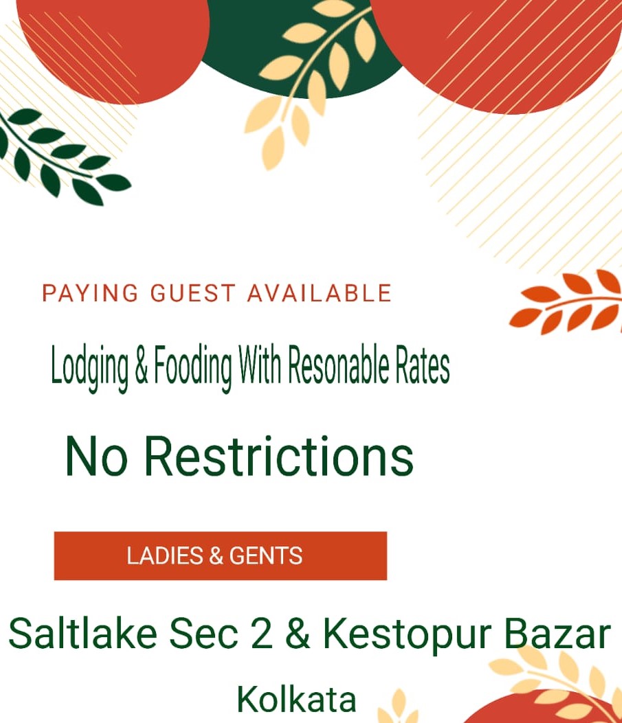 PG Accommodation for student and working women Saltlake Sector 2  Bidhannagar Kolkata West Bengal BoysPG MainImage